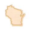 Wisconsin Outline Wood Magnet -Raygunsite Store WI outline wood magnet