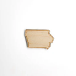 Iowa Outline Wood Magnet