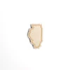 Illinois Outline Wood Magnet -Raygunsite Store WoodMagnet NAME 25