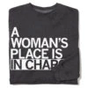 Woman's Place In Charge Crew Sweatshirt 2 Woman's Place In Charge Crew Sweatshirt -Raygunsite Store a women s place is in charge crew folded