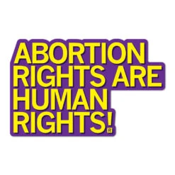 Abortion Rights Are Human Rights Die-Cut Sticker