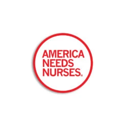 America Needs Nurses Mini Circle Sticker