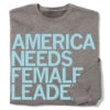 America Needs Female Leaders Crew Sweatshirt -Raygunsite Store america needs female leaders folded