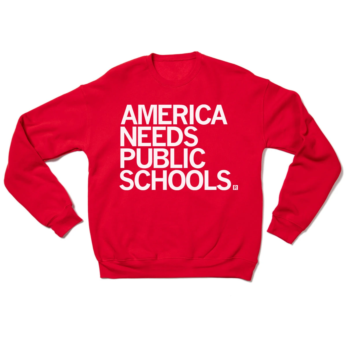 America Needs Public Schools Crew Sweatshirt 4 America Needs Public Schools Crew Sweatshirt - Image 2