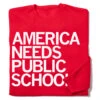 America Needs Public Schools Crew Sweatshirt -Raygunsite Store america needs loublic schools folded