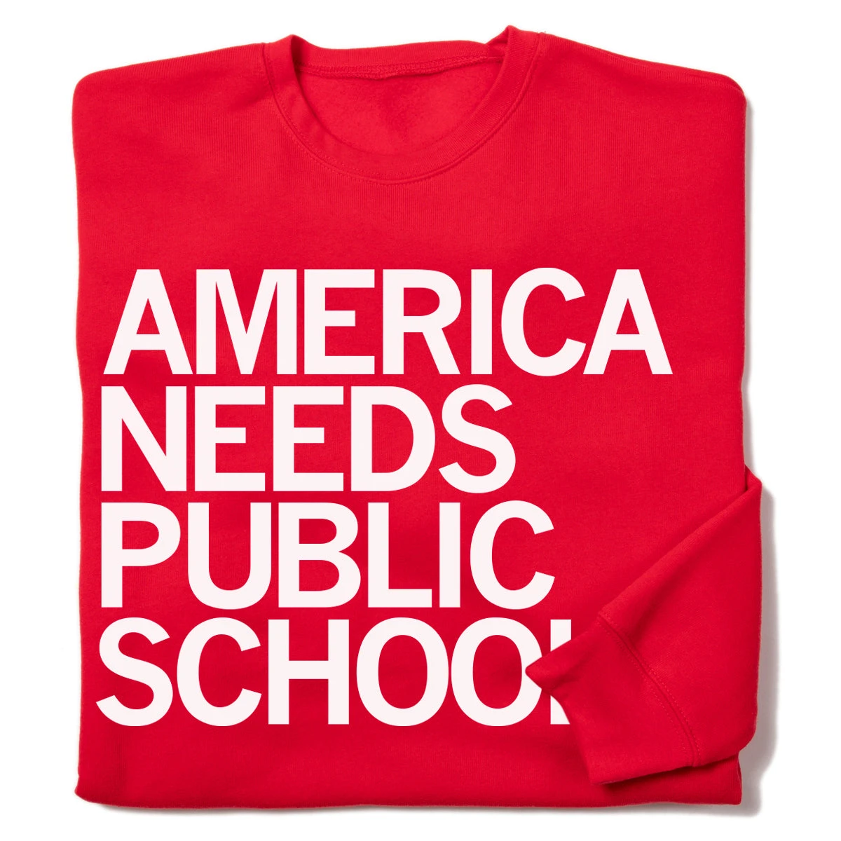 America Needs Public Schools Crew Sweatshirt 3 America Needs Public Schools Crew Sweatshirt