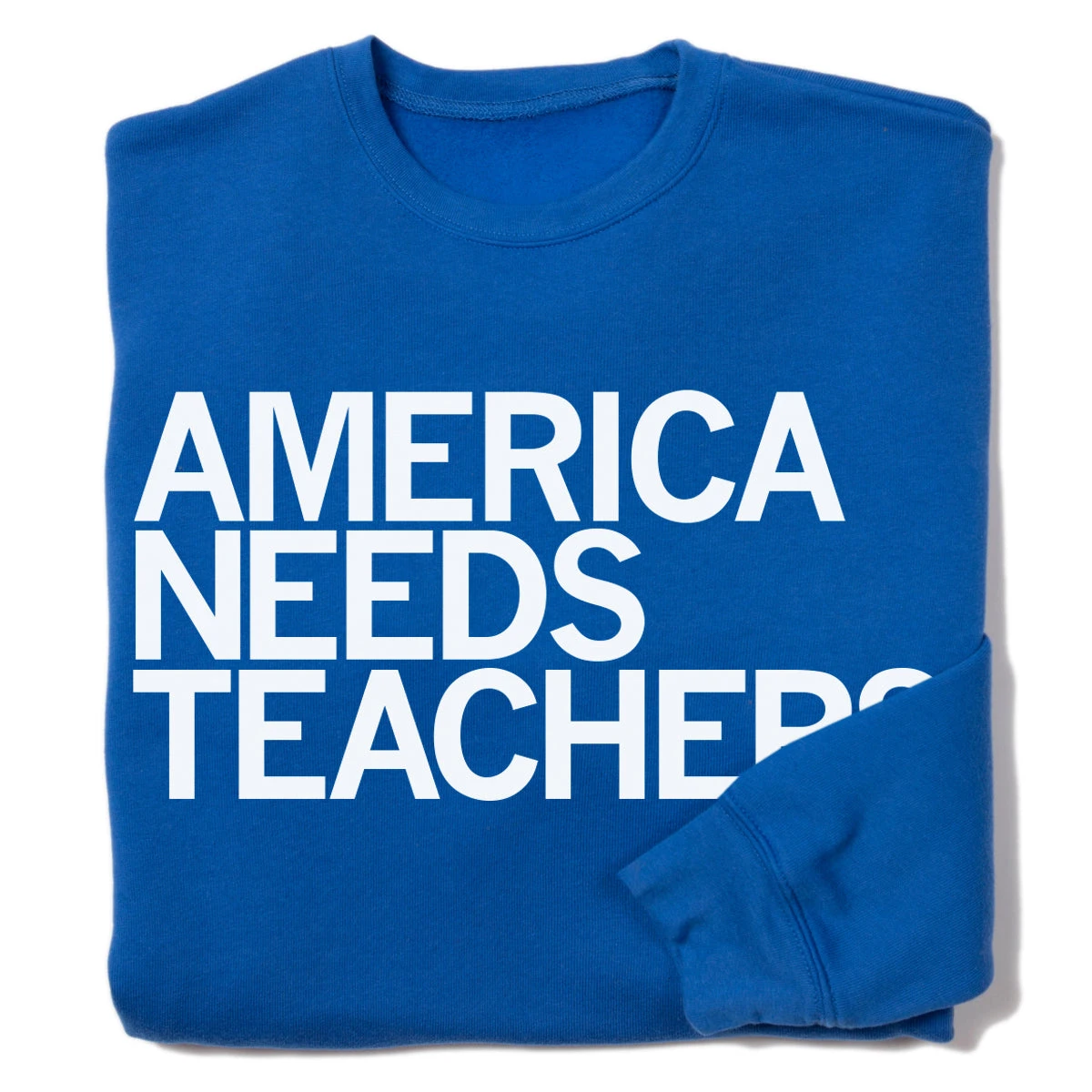 America Needs Teachers Crew Sweatshirt 3 America Needs Teachers Crew Sweatshirt