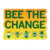 Bee The Change Die-Cut Text Sticker -Raygunsite Store bee the change di cut sticker