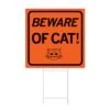 Beware Of Cat Yard Sign -Raygunsite Store beware of cat yard sign