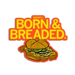 Born & Breaded Die-Cut Sticker