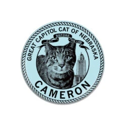 Cameron The Cat Button