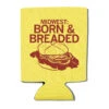 Midwest: Born And Breaded Can Cooler -Raygunsite Store can cooler raygun born breaded cardinal on yellow