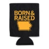 IA: Born & Raised Can Cooler Black 1 IA: Born & Raised Can Cooler Black -Raygunsite Store can cooler raygun born raised golden yellow on black