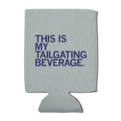 My Tailgating Beverage Can Cooler -Raygunsite Store can cooler raygun tailgating beverage navy on grey