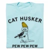 Cat Husker Pew Pew Pew -Raygunsite Store cat husker pew pew pew folded
