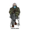 Chairman Sanders Mini Die-Cut Sticker -Raygunsite Store chairmansandersdiecutsticker