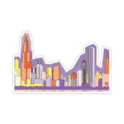 Chicago Skyline Die-Cut Sticker