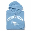 Creighton Curved Logo Pullover Hoodie -Raygunsite Store creighton curved hoodie folded