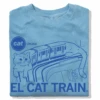 El Cat Train Crew Sweatshirt -Raygunsite Store el cat train crew folded