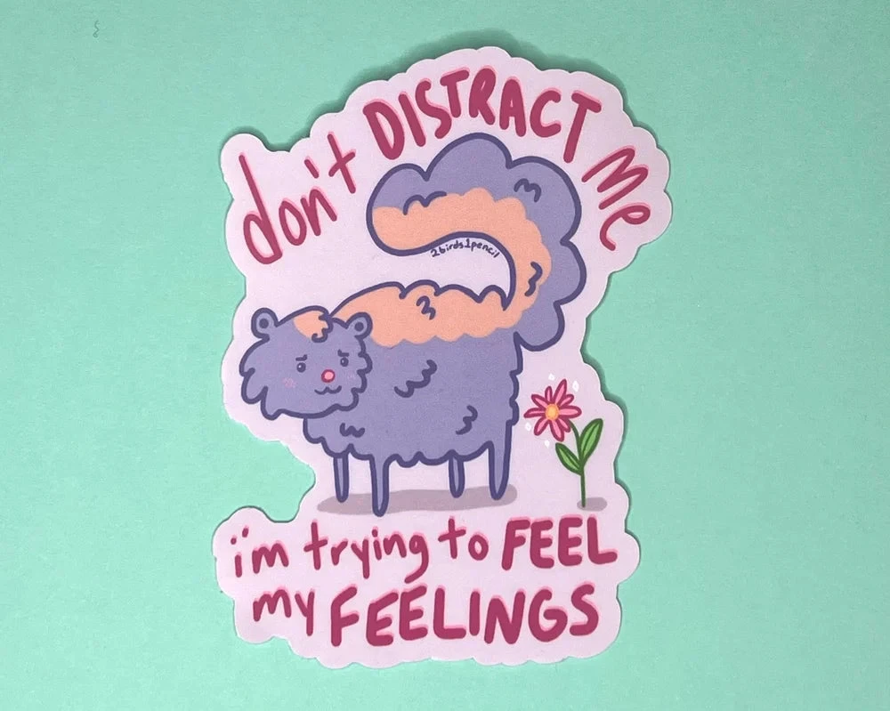 2Birds1Pencil: Emotional Skunk Sticker 3 2Birds1Pencil: Emotional Skunk Sticker