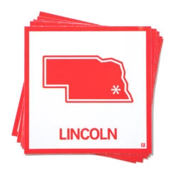 Lincoln, Nebraska Outline Sticker