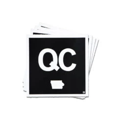 QC Iowa Logo Mini Sticker