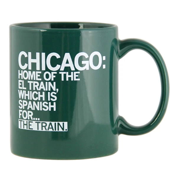 El Train Text Mug 3 El Train Text Mug