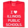 I Heart Illinois Public Schools (R) 1 I Heart Illinois Public Schools (R) -Raygunsite Store i heart ILPS white on red folded