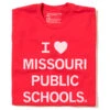 I Heart Missouri Public Schools (R) 2 I Heart Missouri Public Schools (R) -Raygunsite Store i heart MOPS white on red folded