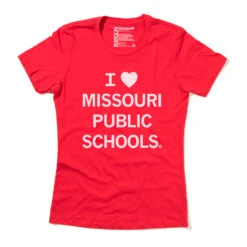 I Heart Missouri Public Schools (R) 7 I Heart Missouri Public Schools (R) -Raygunsite Store i heart MOPS white on red snug