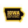 Iowa: Great Colors Easy To Spell Die-Cut Sticker -Raygunsite Store iowa great colors easy to spell di cut sticker