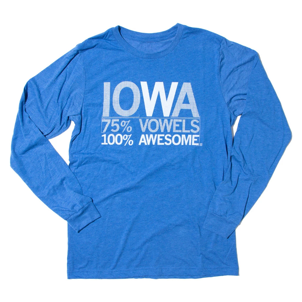 Iowa Vowels Long Sleeve 3 Iowa Vowels Long Sleeve