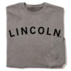Lincoln Curved Logo Crew Sweatshirt -Raygunsite Store lincoln curved crew folded 48630bf7 a235 4a8a 8618 2cdbe705722e