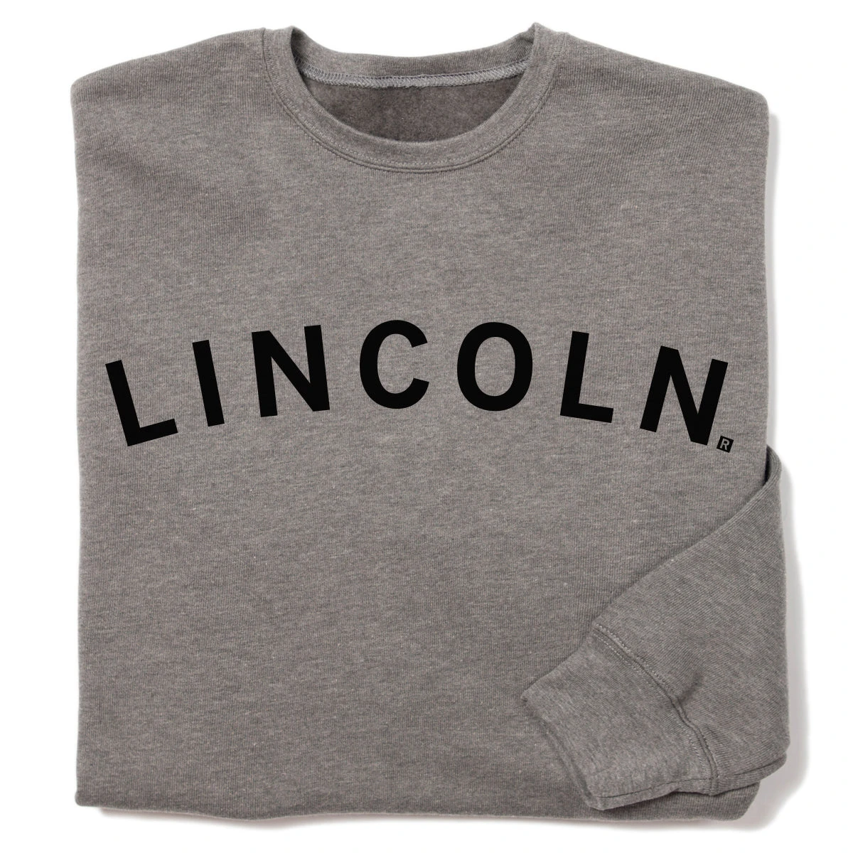 Lincoln Curved Logo Crew Sweatshirt 3 Lincoln Curved Logo Crew Sweatshirt