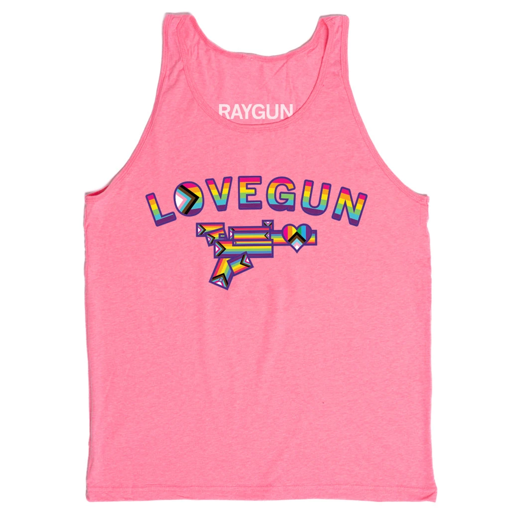 Lovegun Pride Pink Tank Top 4 Lovegun Pride Pink Tank Top - Image 2