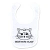 Meow We're Talkin Bib -Raygunsite Store meow we re talking bib