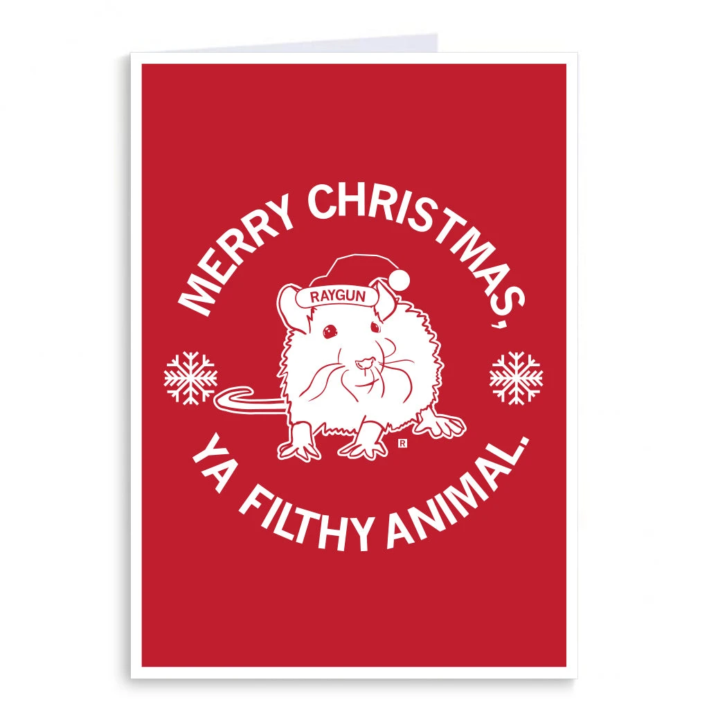 Merry Christmas Ya Filthy Animal Clark Greeting Card 3 Merry Christmas Ya Filthy Animal Clark Greeting Card