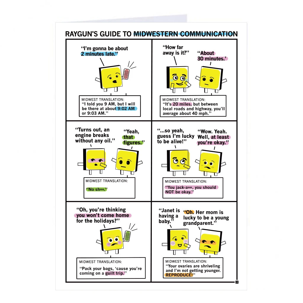 Midwestern Communication Blue Greeting Card 3 Midwestern Communication Blue Greeting Card