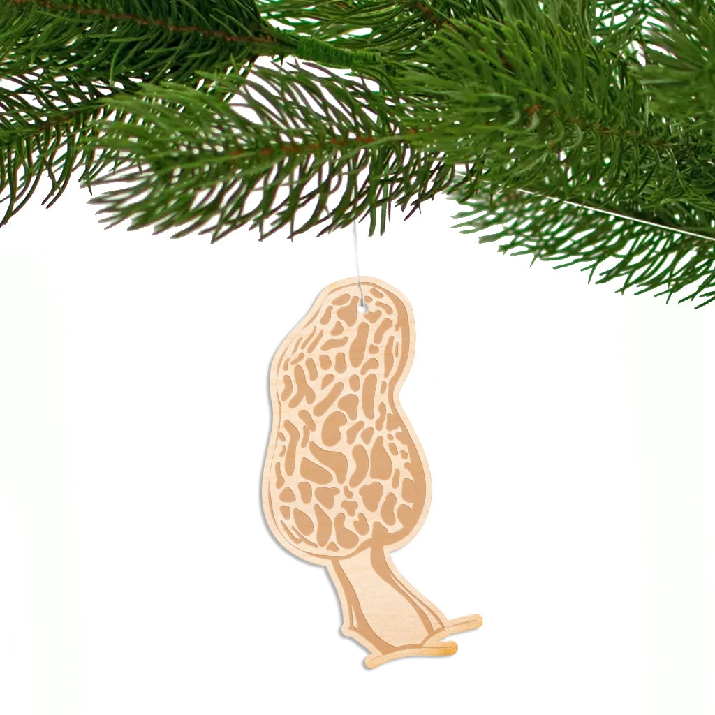 Morel Mushroom Ornament 3 Morel Mushroom Ornament