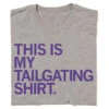 Tailgating Grey & Purple -Raygunsite Store my tailgating dark heather grey with purple