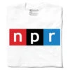 NPR Full Color Logo White -Raygunsite Store npr logo white folded