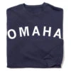 Omaha Curved Logo Crew Sweatshirt -Raygunsite Store omaha curved crew folded