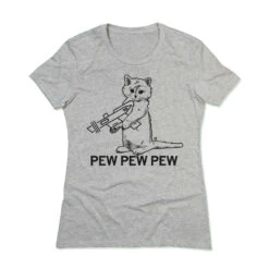 Pew Pew Pew Grey -Raygunsite Store pew pew pew black on heather grey snug