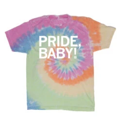 Pride, Baby! Tie Dye -Raygunsite Store pride baby tie dye flat