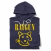 RAYGUN Smiley Cat Logo Pullover Hoodie -Raygunsite Store raygun smiley cat hoodie folded