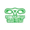 Get Your Own Green Die-Cut Sticker -Raygunsite Store raygun sticker abortion get your own