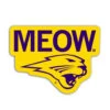 Panthers Meow Die-Cut Sticker -Raygunsite Store raygun sticker cedar falls uni meow