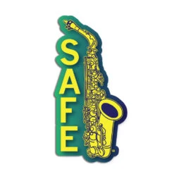 Safe Sax Die-Cut Sticker