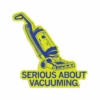 Serious About Vacuuming Die-Cut Sticker -Raygunsite Store serious about vacuuming sticker