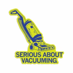 Serious About Vacuuming Die-Cut Sticker